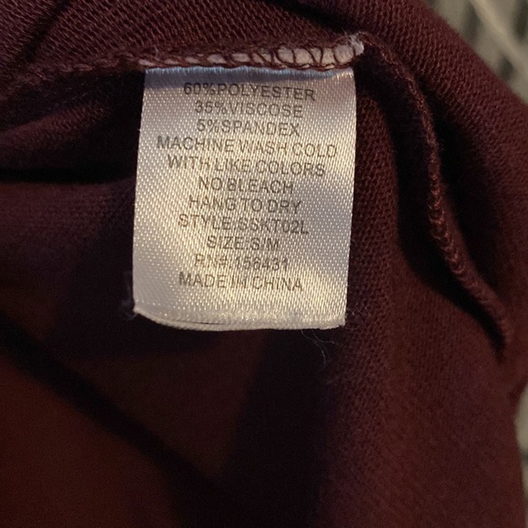 Burgundy cowl neck oversized tunic - Picture 5 of 5